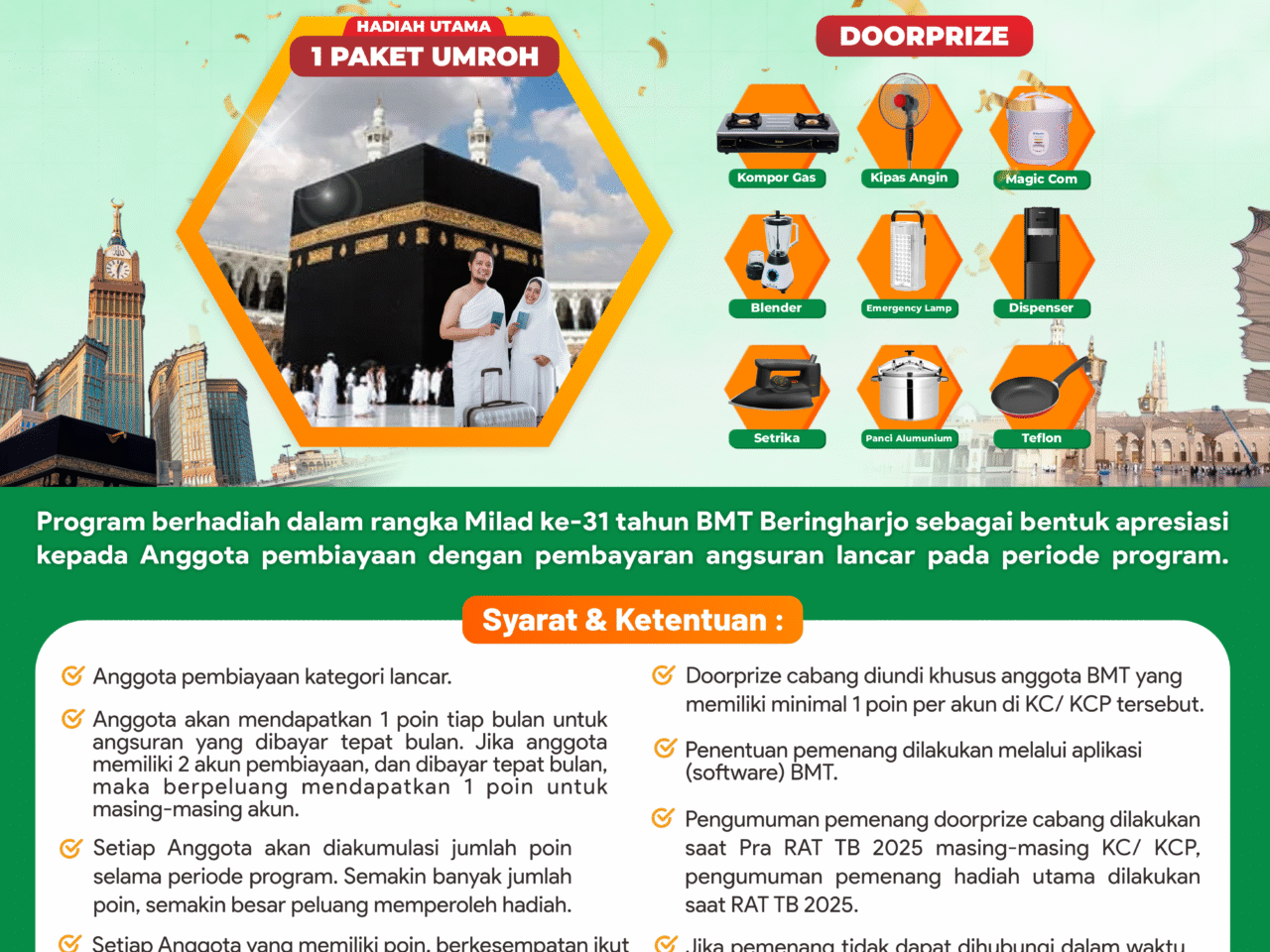 GEMPITA 31 : Gebyar Milad Penuh Hadiah BMT Beringharjo